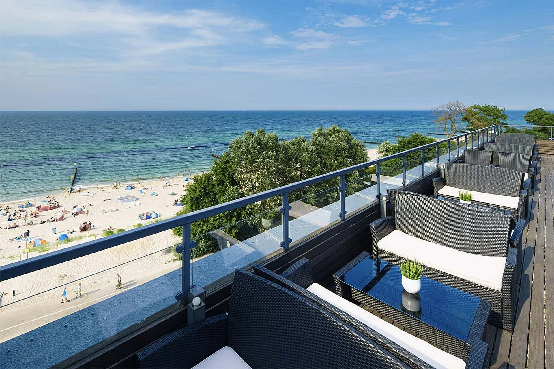 Widok na morze Bałtyckie